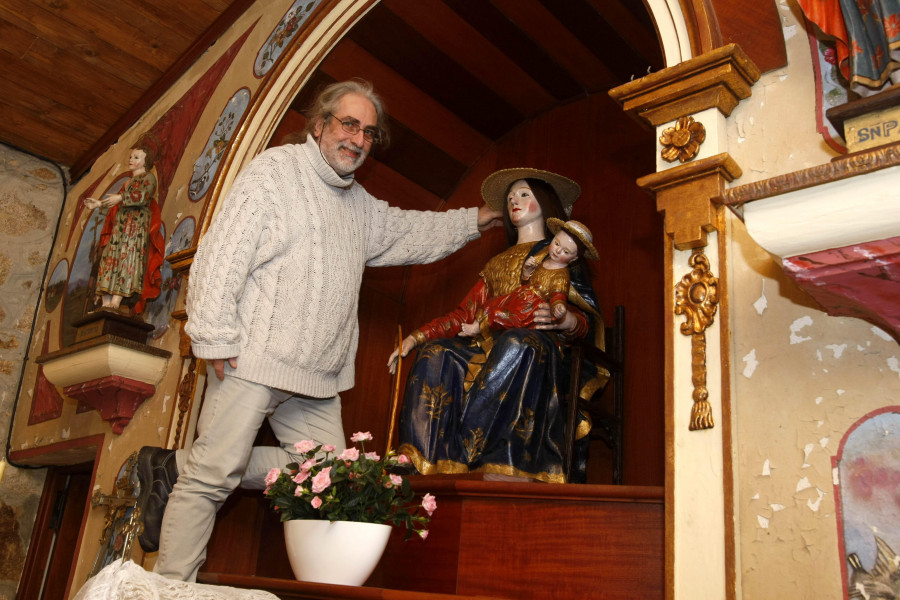 La Virxe da Pastora de Cambados recupera su mirada