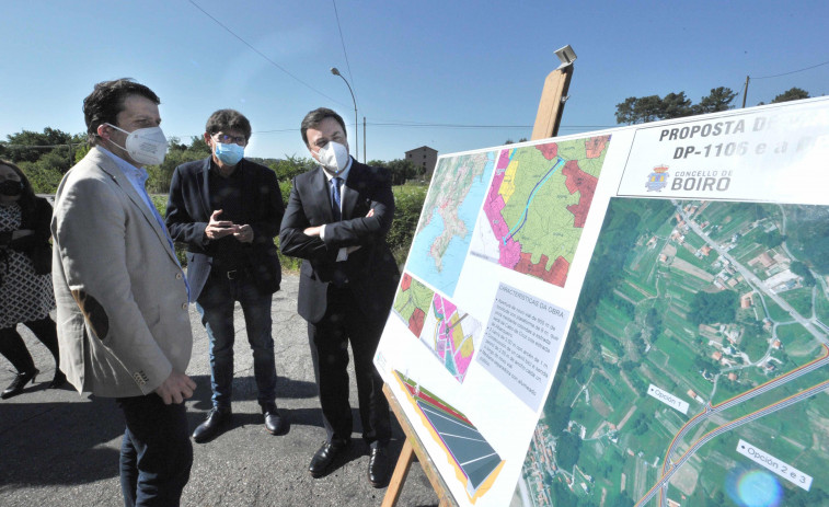 Proyectan una variante entre  O Saltiño y Berres para aliviar el tráfico pesado del centro de Boiro