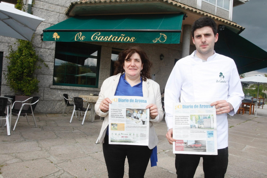 Taberna Os Castaños y “el placer de leer el Diario en papel”