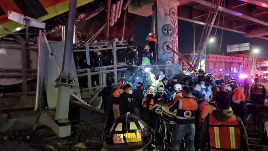 Comienzan los trabajos de peritaje externo en el accidente de Metro de Ciudad de México