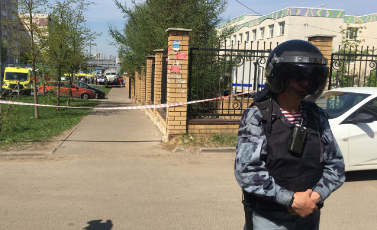 Rusia rebaja a ocho los muertos en el tiroteo en una escuela rusa