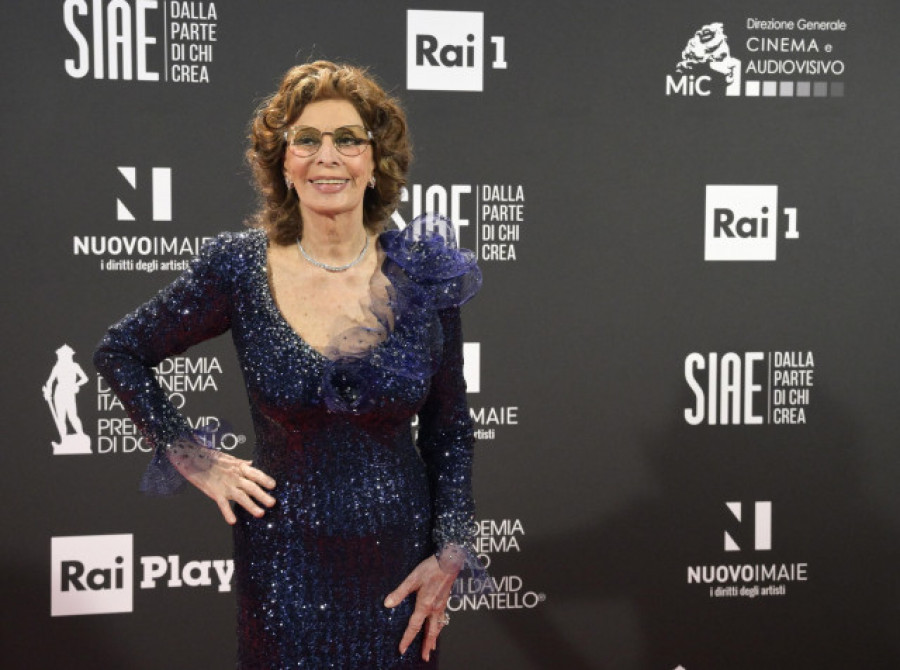 Sophia Loren, premio Donatello como mejor actriz a los 86 años