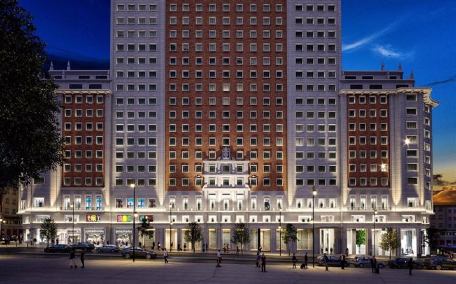 Inditex aterrizará en el Edificio España, en Madrid, con 9.000 metros cuadrados de Zara, Zara Home y Stradivarius