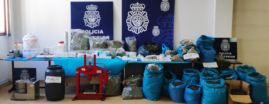 Seis detenidos y un laboratorio de droga desmantelado en Meis en la operación Aceifa