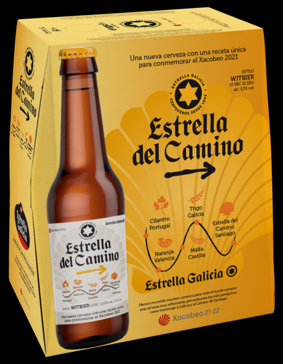 Estrella Galicia presenta ‘Estrella del Camino’, una cerveza de edición limitada en homenaje al Xacobeo 2021-22​