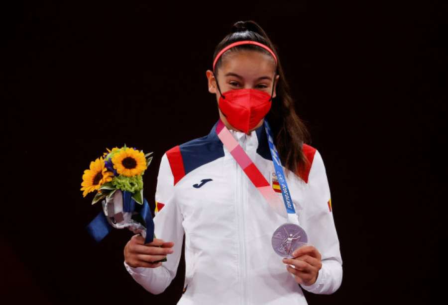 Adriana Cerezo, la benjamina del equipo de taekwondo, abre el medallero olímpico para España