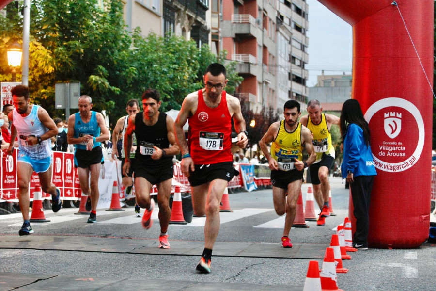 Gustavo Santiago y Martina López ganan la Nocturna 10K de Vilagarcía