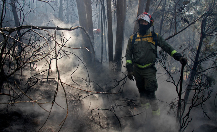 Noalla registra un incendio forestal que quemó unos 1.500 metros de matorral