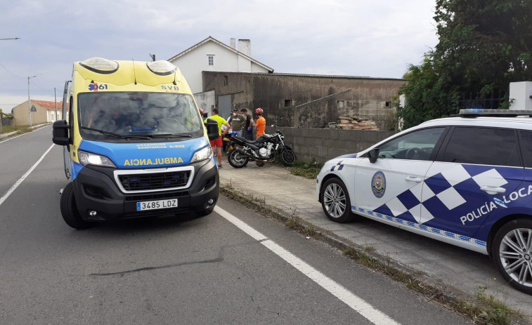 Herido un joven motorista ribeirense en una salida de vía en O Campiño