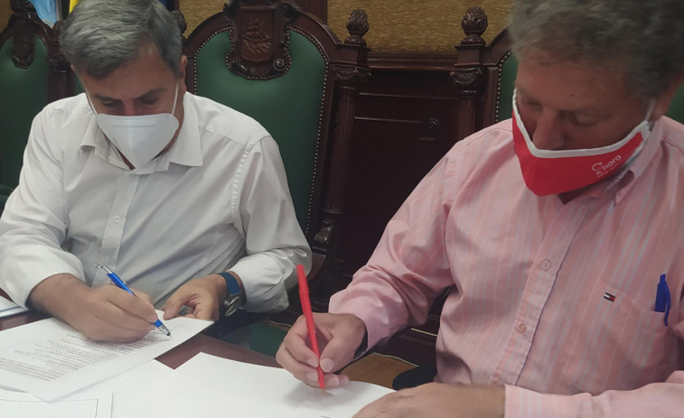PP y PSOE oficializan el pacto por un presupuesto municipal de Ribeira de 36,4 millones para este año
