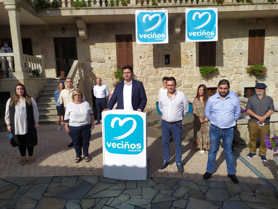 ​El alcalde de Meaño y el resto de ex ediles del PP presentan un nuevo partido