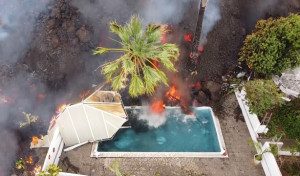La lava de la erupción cubre ya en La Palma 103 hectáreas y destruye 166 viviendas