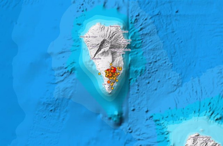 Dos terremotos de 4,5 y 4,6 hacen temblar La Palma durante la noche