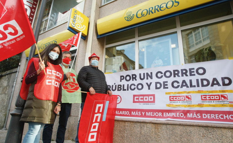 Trabajadores de Correos protestan contra el “intento de desguace”