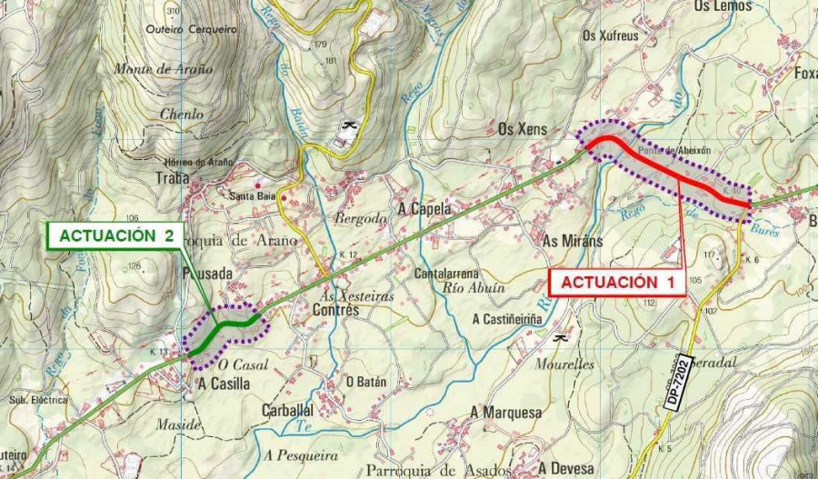 El Consello da Xunta autoriza las expropiaciones para ejecutar la senda en la AC-305 en Rianxo