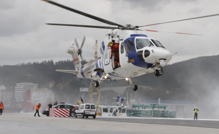 Peinan la ría de Arousa tras el avistamiento de una bengala en una zona de bateas