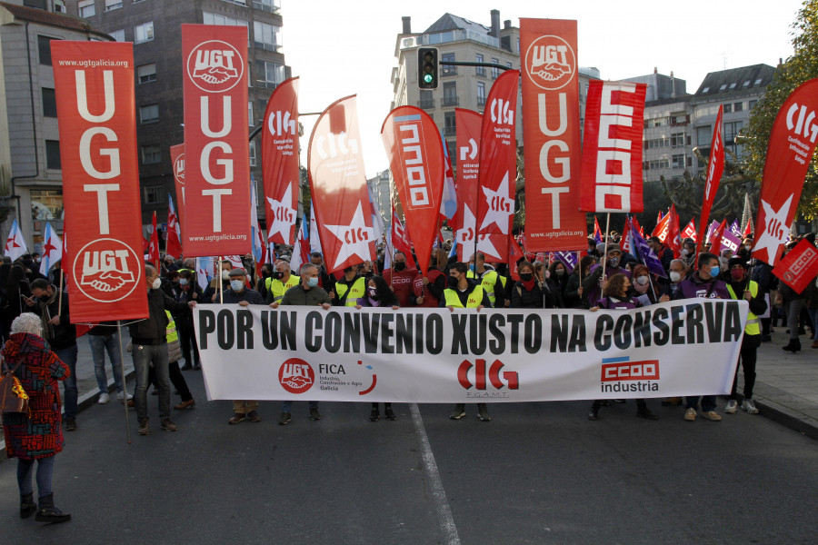 El sector de la conserva irá a la huelga tres días para reclamar un nuevo convenio