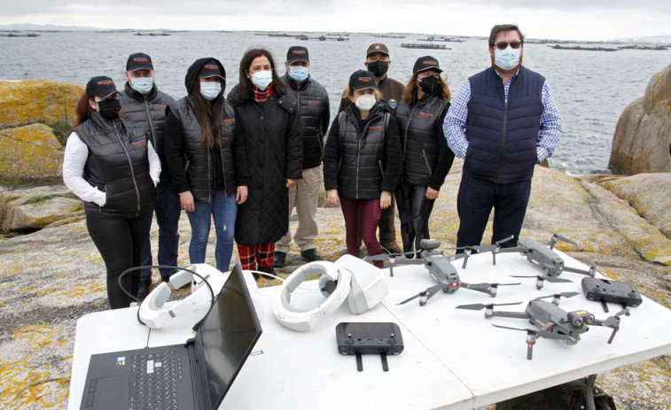La vigilancia con dron de mil bateas ya generó una docena de denuncias
