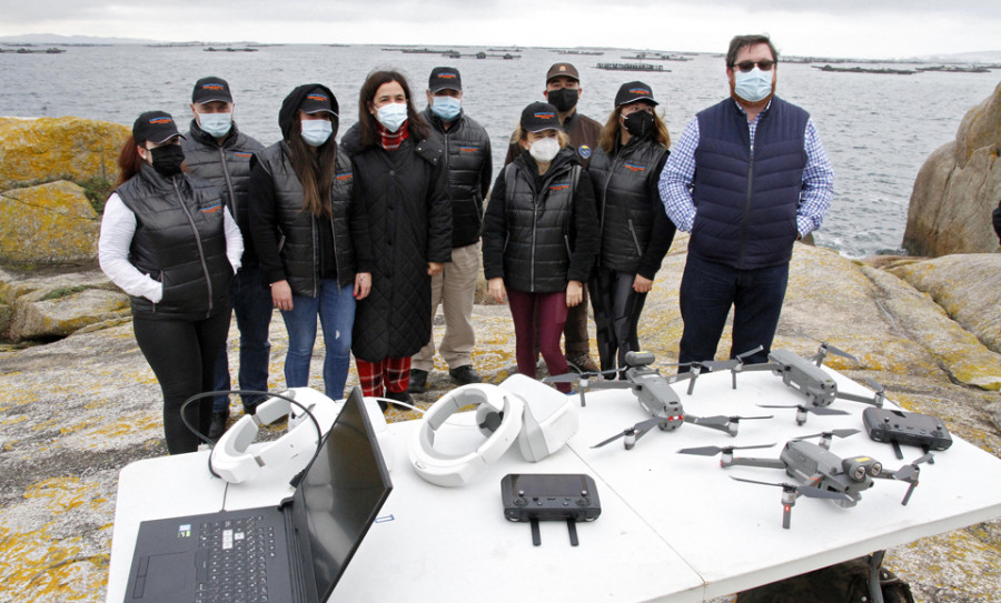 La vigilancia con dron de mil bateas ya generó una docena de denuncias