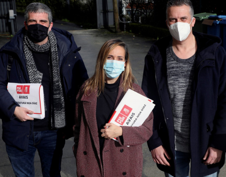Los aspirantes a liderar el PSOE provincial de A Coruña comprometen una campaña "limpia" y "conciliadora"