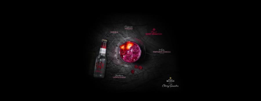 Cherry Sensation, cócteles con vodka por Alfredo Pernía