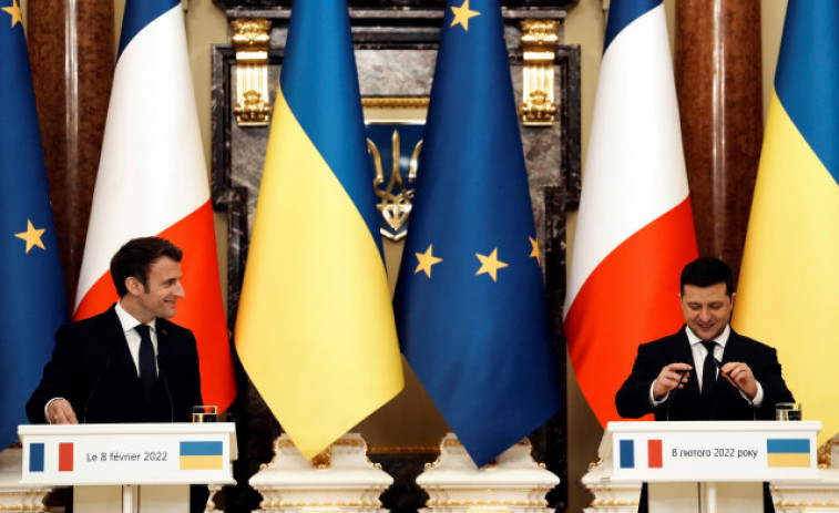 Macron presume de hacer avances  hacia una desescalada en Ucrania