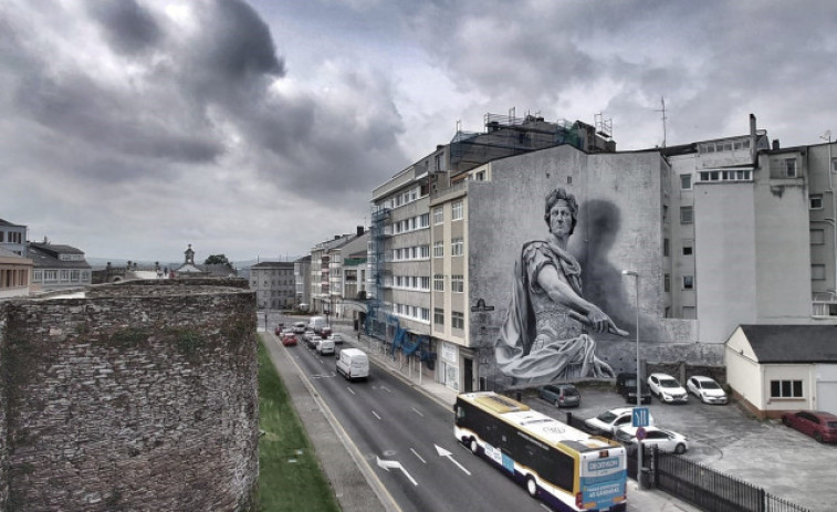 El 'Julio César' de Diego AS en Lugo, elegido como Mejor Mural del Mundo
