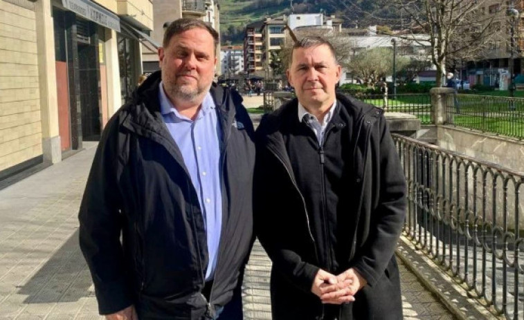 Otegi y Junqueras mantienen un encuentro en Euskadi y acuerdan 