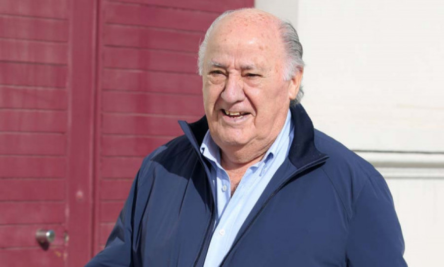 Amancio Ortega ingresa este lunes 859 millones por dividendo de Inditex