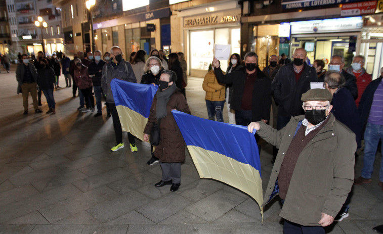 Vilagarcía inicia las movilizaciones para reclamar solidaridad con los ucranianos