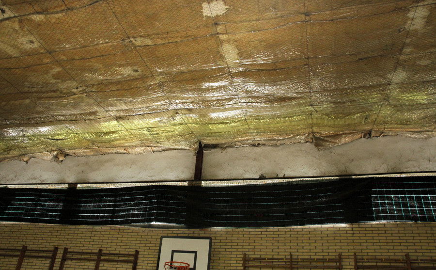 La ANPA del Arealonga reclama mejoras en el techo y en los baños del gimnasio del colegio