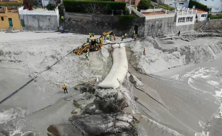 Nauta Sanxenxo inicia los estudios de A Carabuxeira y Lavapanos para los nuevos aportes de arena