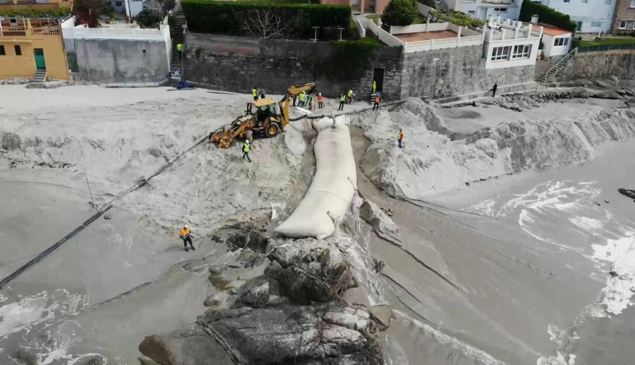 Nauta Sanxenxo inicia los estudios de A Carabuxeira y Lavapanos para los nuevos aportes de arena