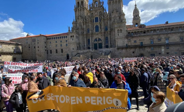 Mar recuerda que la limitación de zonas para extraer mejilla es provisional e insiste en la vía del diálogo