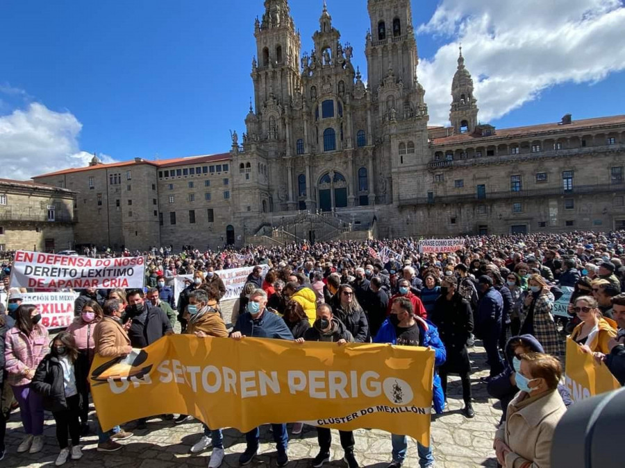 Mar recuerda que la limitación de zonas para extraer mejilla es provisional e insiste en la vía del diálogo