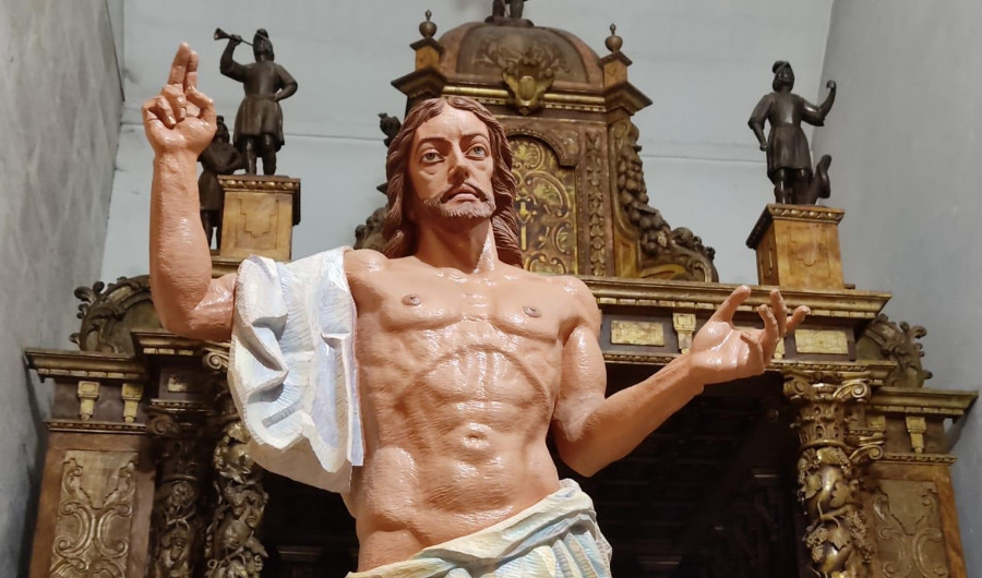 O Caramiñal estrenará la imagen de Cristo Resucitado en su procesión del Domingo de Pascua