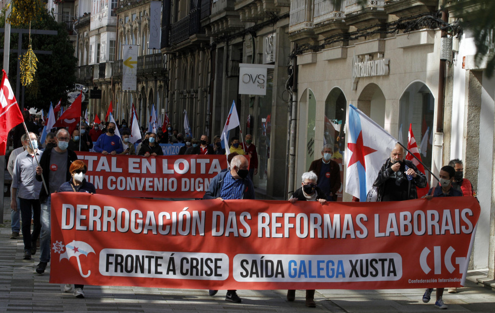 Subida de salarios y garantías laborales centrarán la marchas del 1 de mayo en Vilagarcía