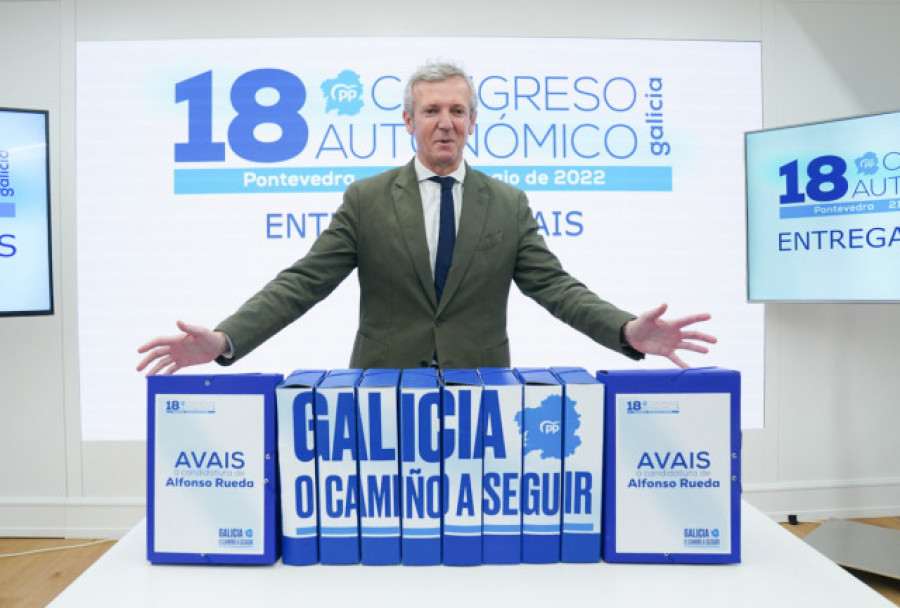Alfonso Rueda, proclamado único candidato a la presidencia del PP gallego