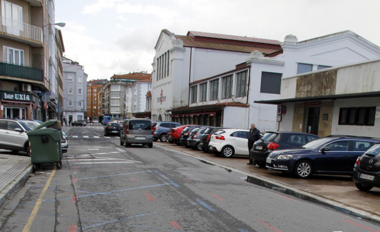Las obras de la segunda fase de las aceras de Alexandre Bóveda activan de nuevo el carril único