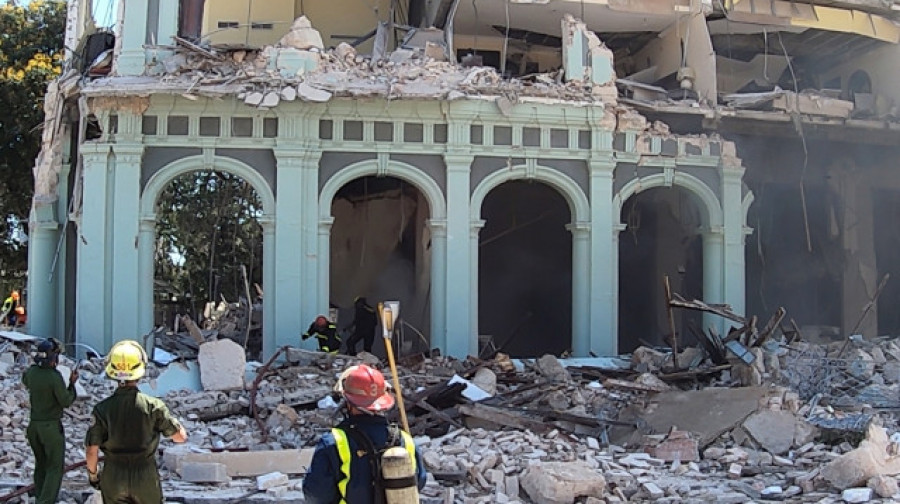 Una fallecida y un herido, españoles, en la explosión de un hotel de la Habana