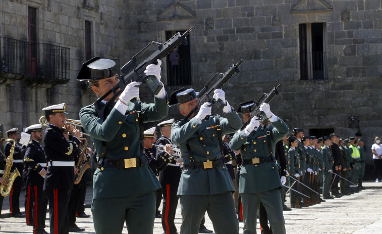 La Guardia Civil elige Cambados por primera vez para un solemne acto de aniversario