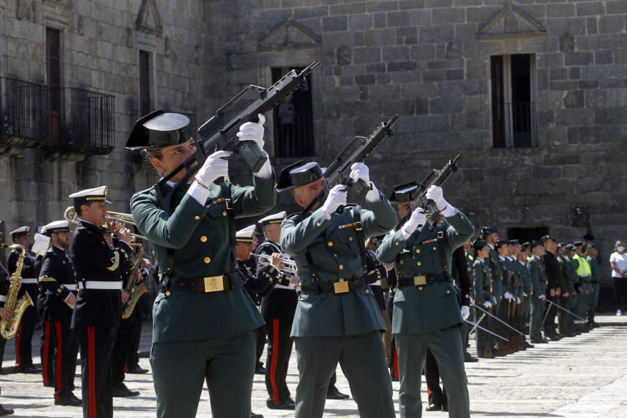 La Guardia Civil elige Cambados por primera vez para un solemne acto de aniversario