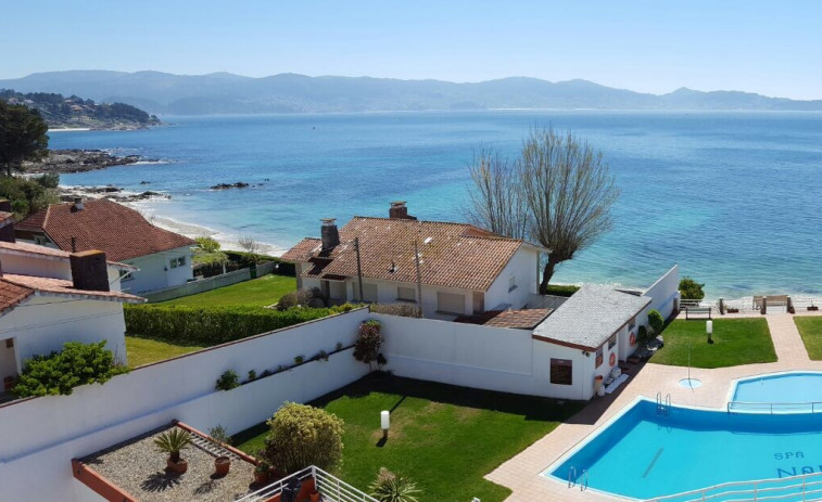 ​El pódium de los hoteles de Sanxenxo, según TripAdvisor