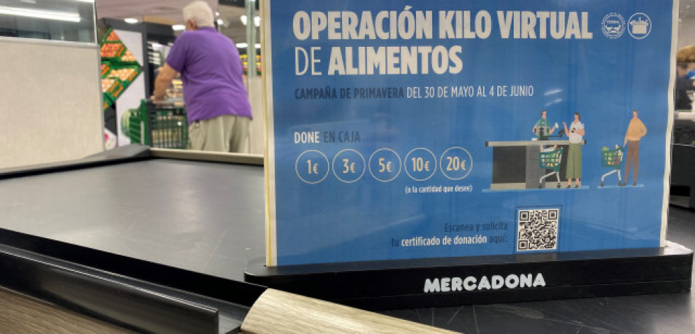 Las tiendas de Mercadona en Galicia participan en la operación Kilo 2023