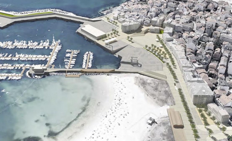 Portonovo busca integrar el puerto y su entorno con zonas verdes y espacios peatonales