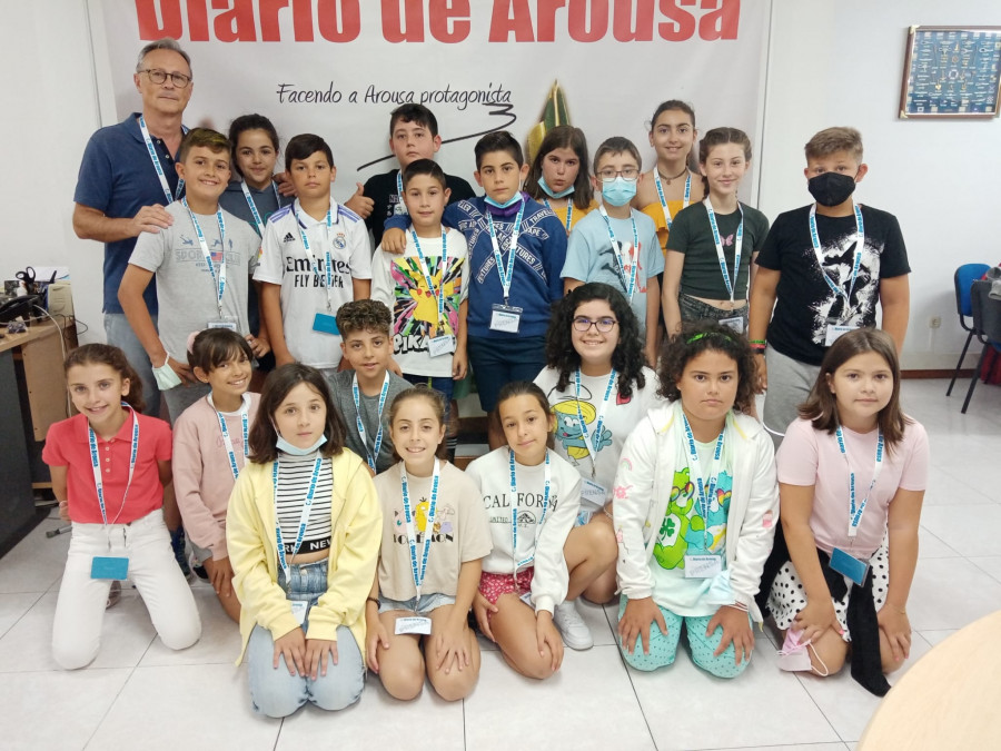 El alumnado de Quinto del CEIPP Chancelas visita Diario de Arousa