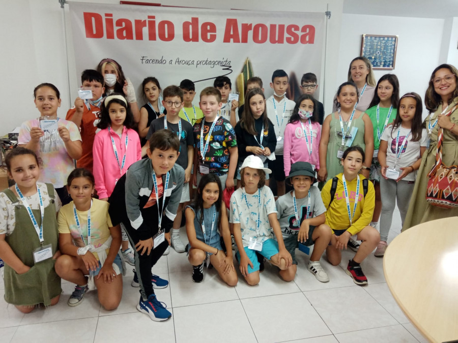 El alumnado de Cuarto del CEIPP Chancelas visita Diario de Arousa