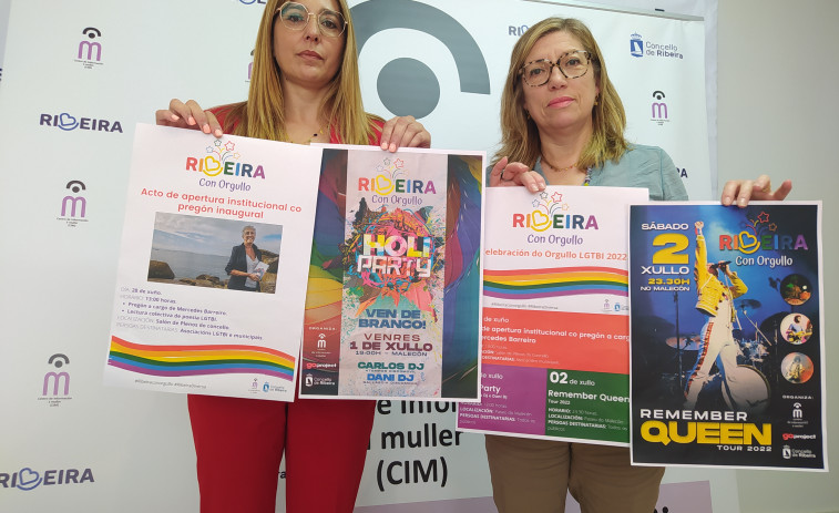 Una Holi Party con Carlos DJ y Dani DJ y un cañón con polvos de colores completará el programa Ribeira con Orgullo