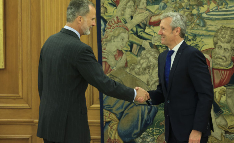 Felipe VI recibe al presidente de la Xunta en la Zarzuela