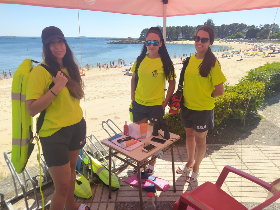 Siete socorristas velan durante este verano por la seguridad de los bañistas en la playa de Cabío